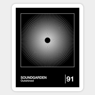 Soundgarden / Minimalist Style Graphic Design Sticker